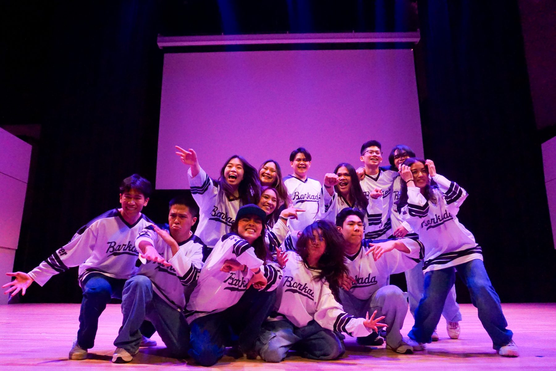 Bahay Kubo cast on stage
