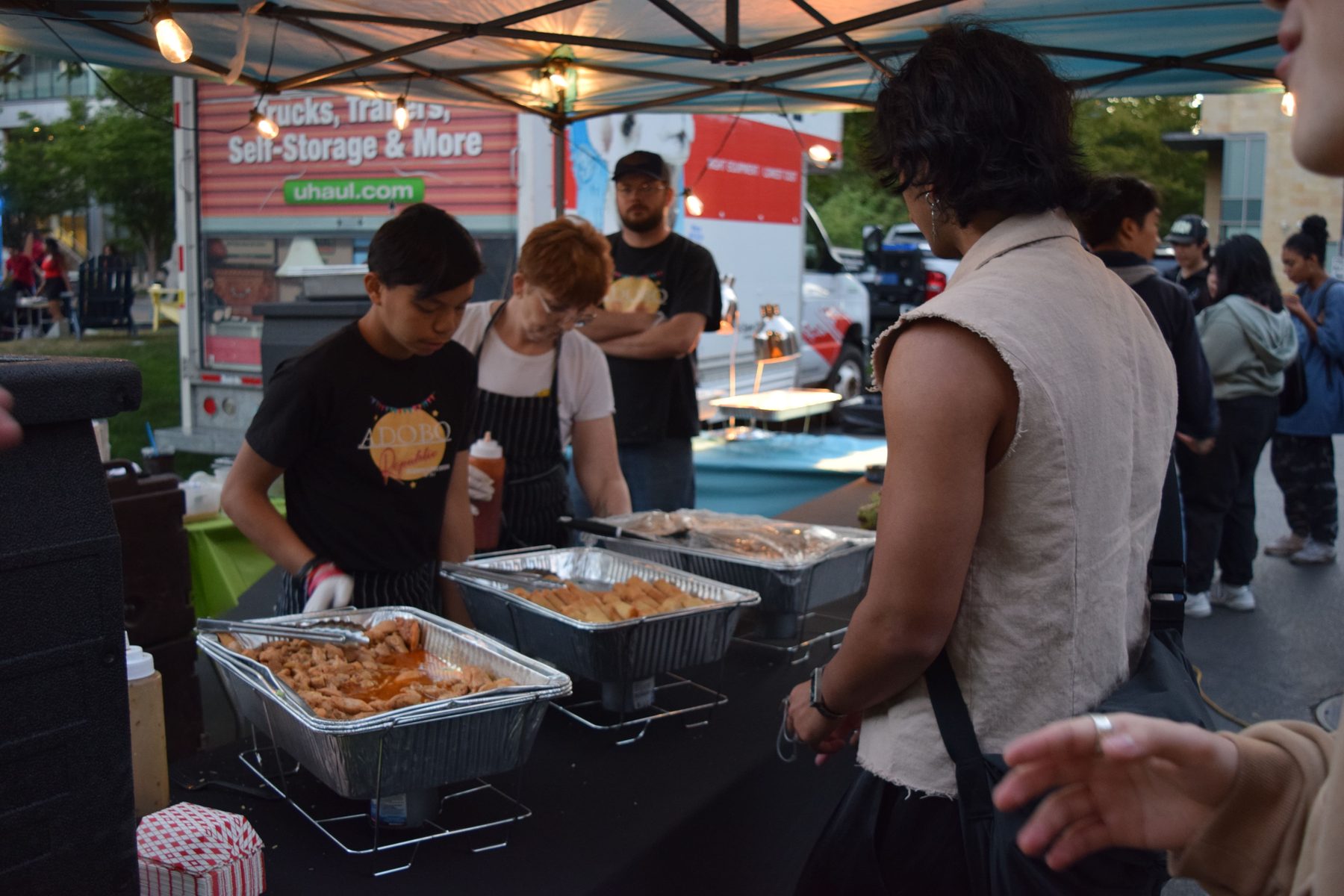A food truck vendor at Husky Global Fair