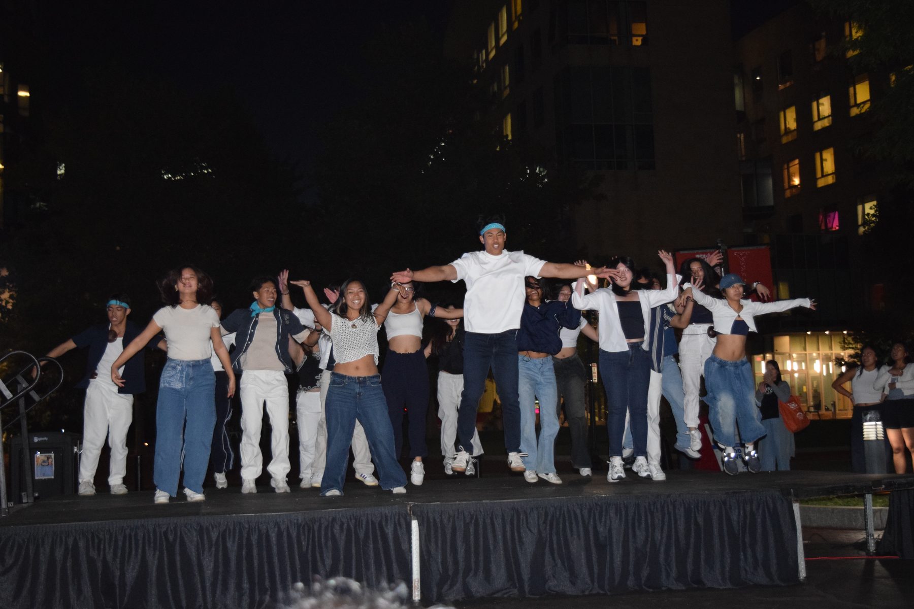 A performing org on stage at Husky Global Fair