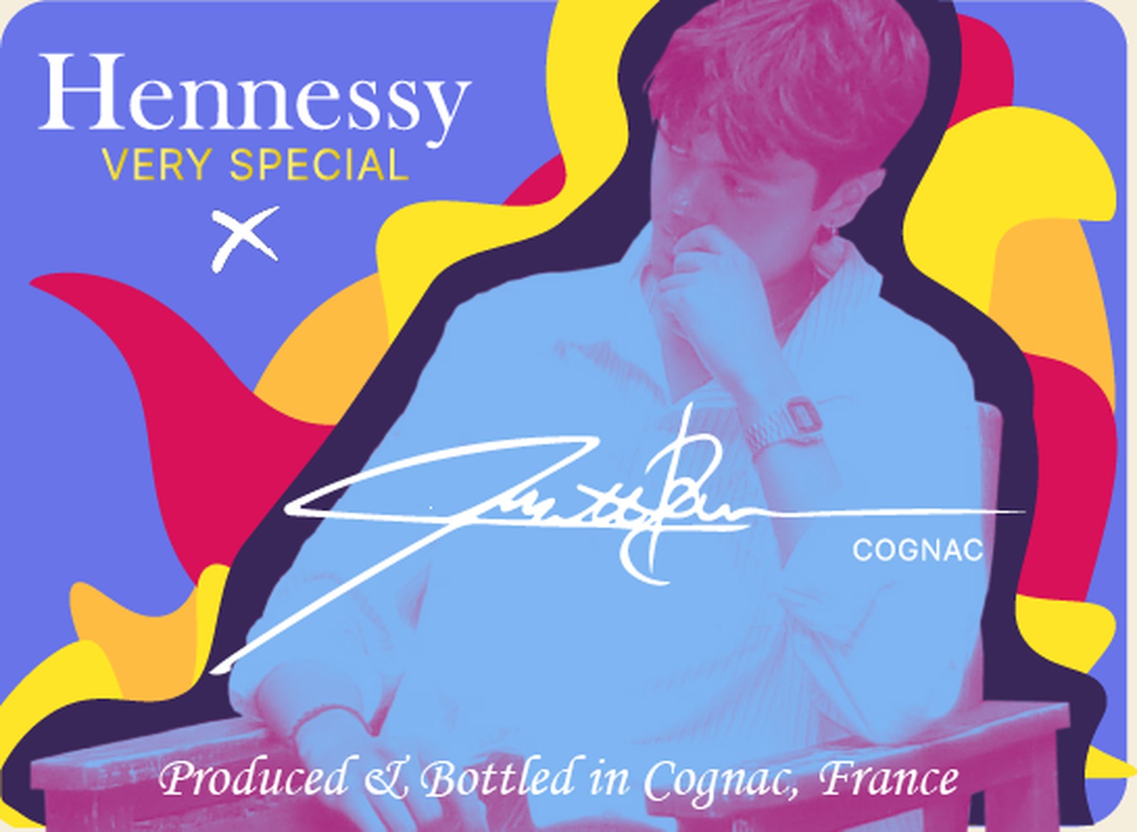 Custom Hennessy bottle label