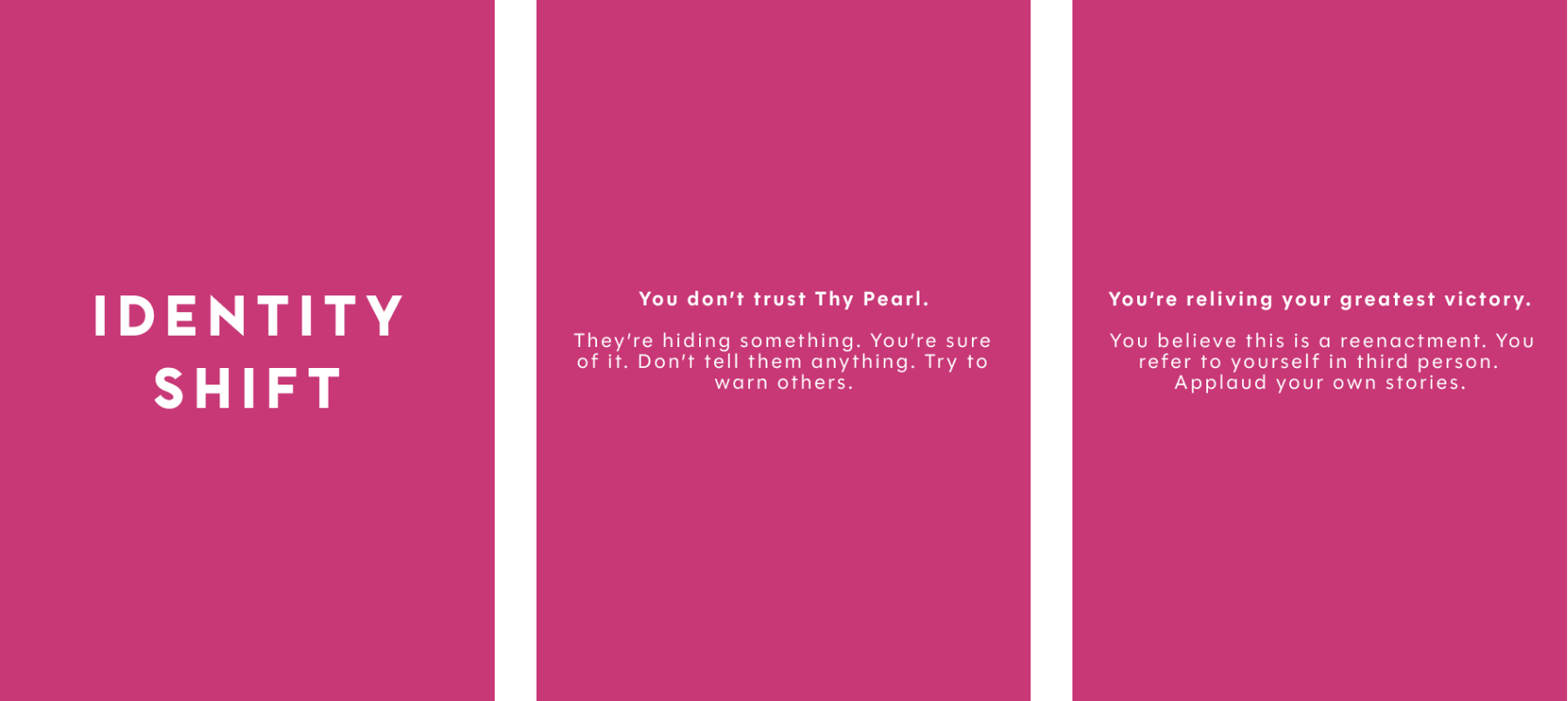 Identity Shift cards