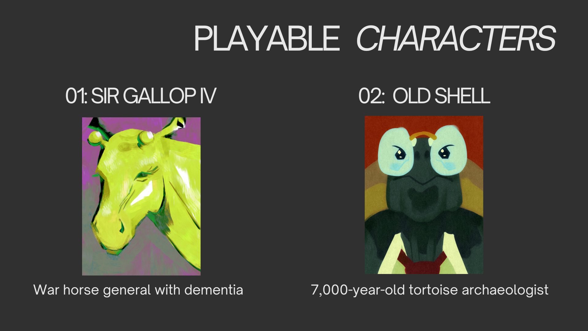 Characters slide 1