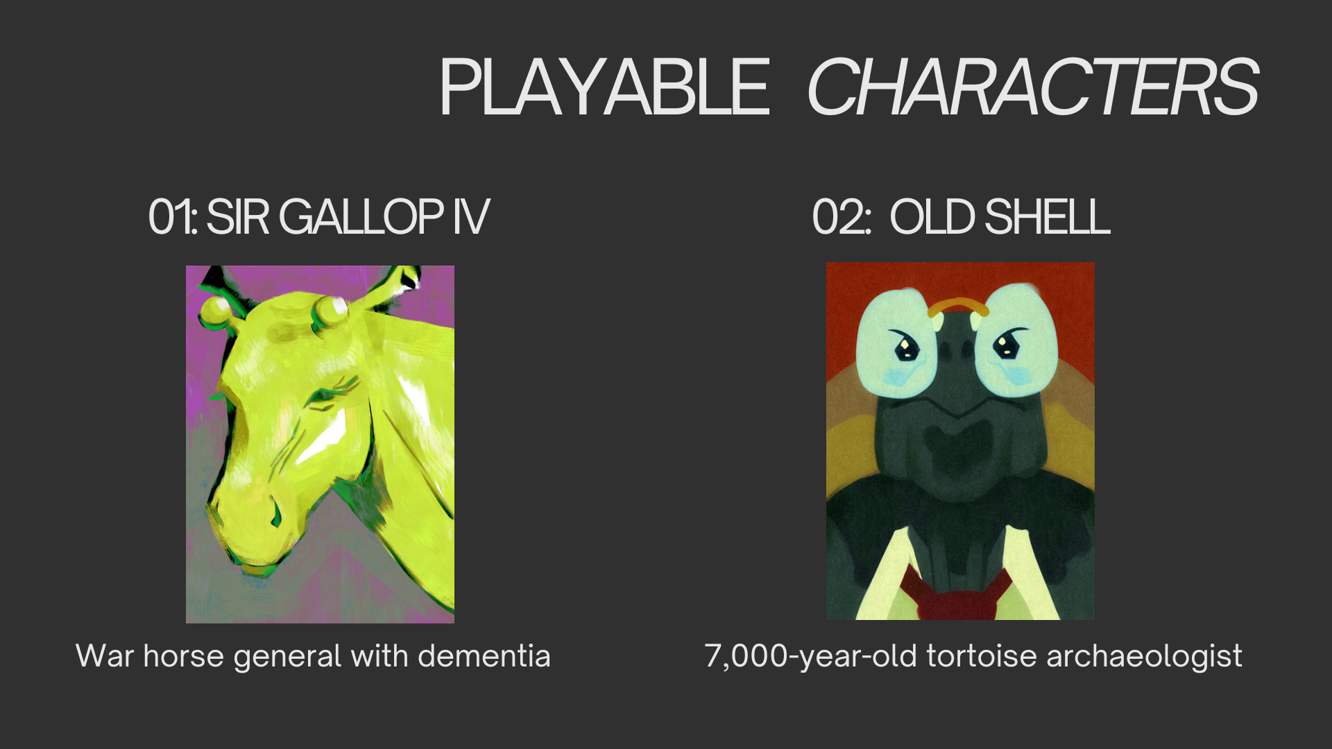 Characters slide 1