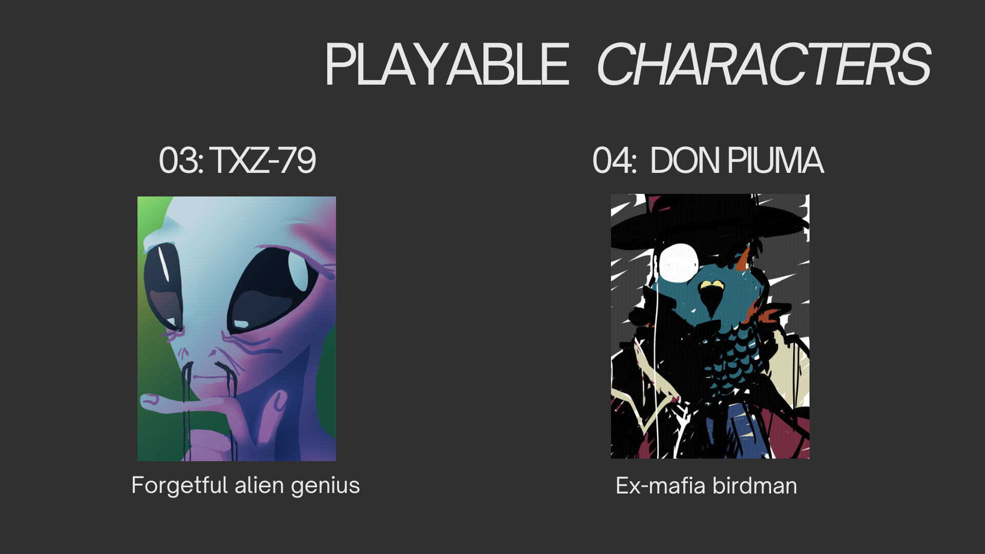 Characters slide 2