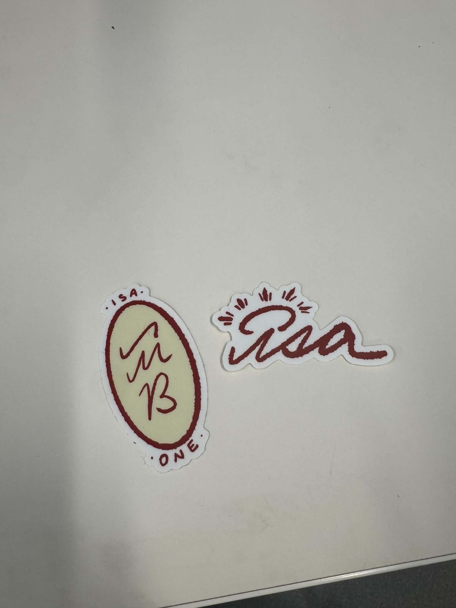 ISA die-cut stickers
