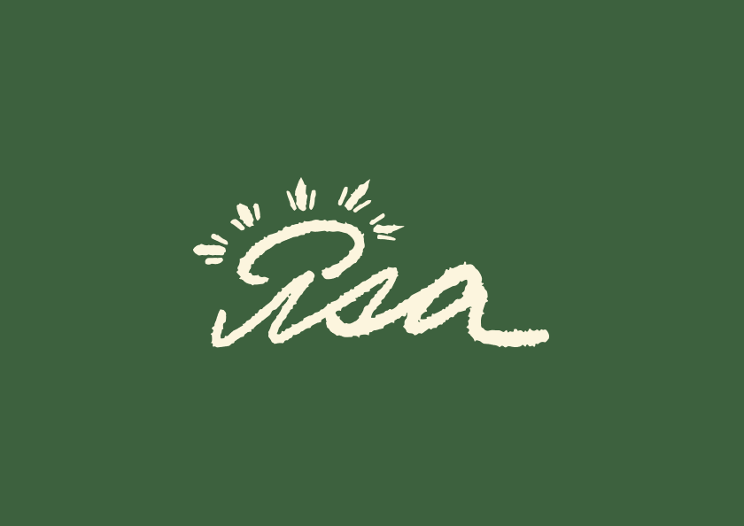 ISA green thank you card front