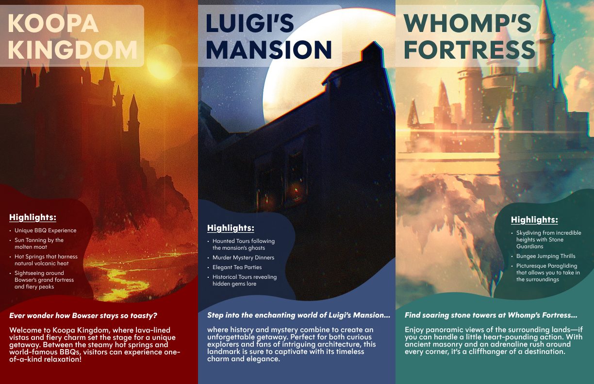 Trifold brochure back