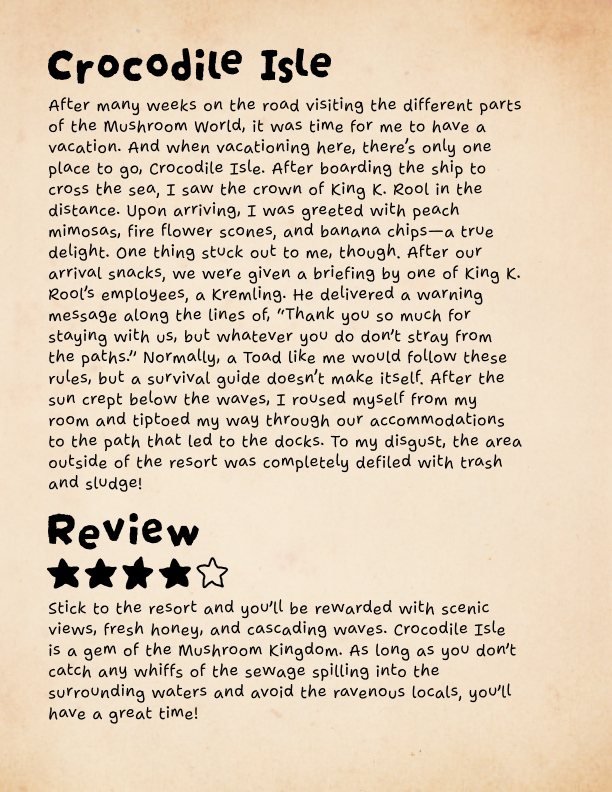 Crocodile Isle entry