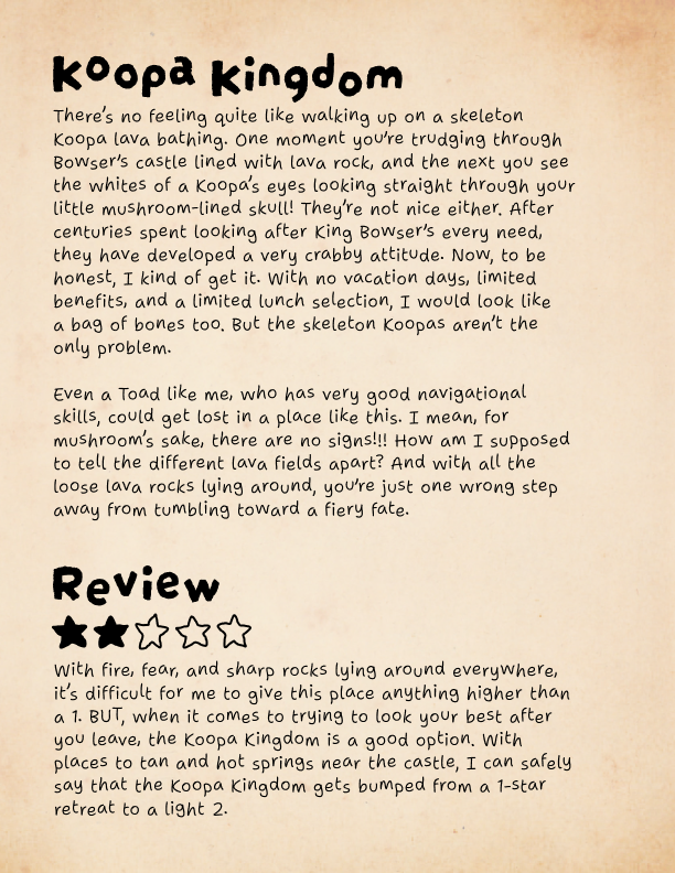 Koopa Kingdom entry