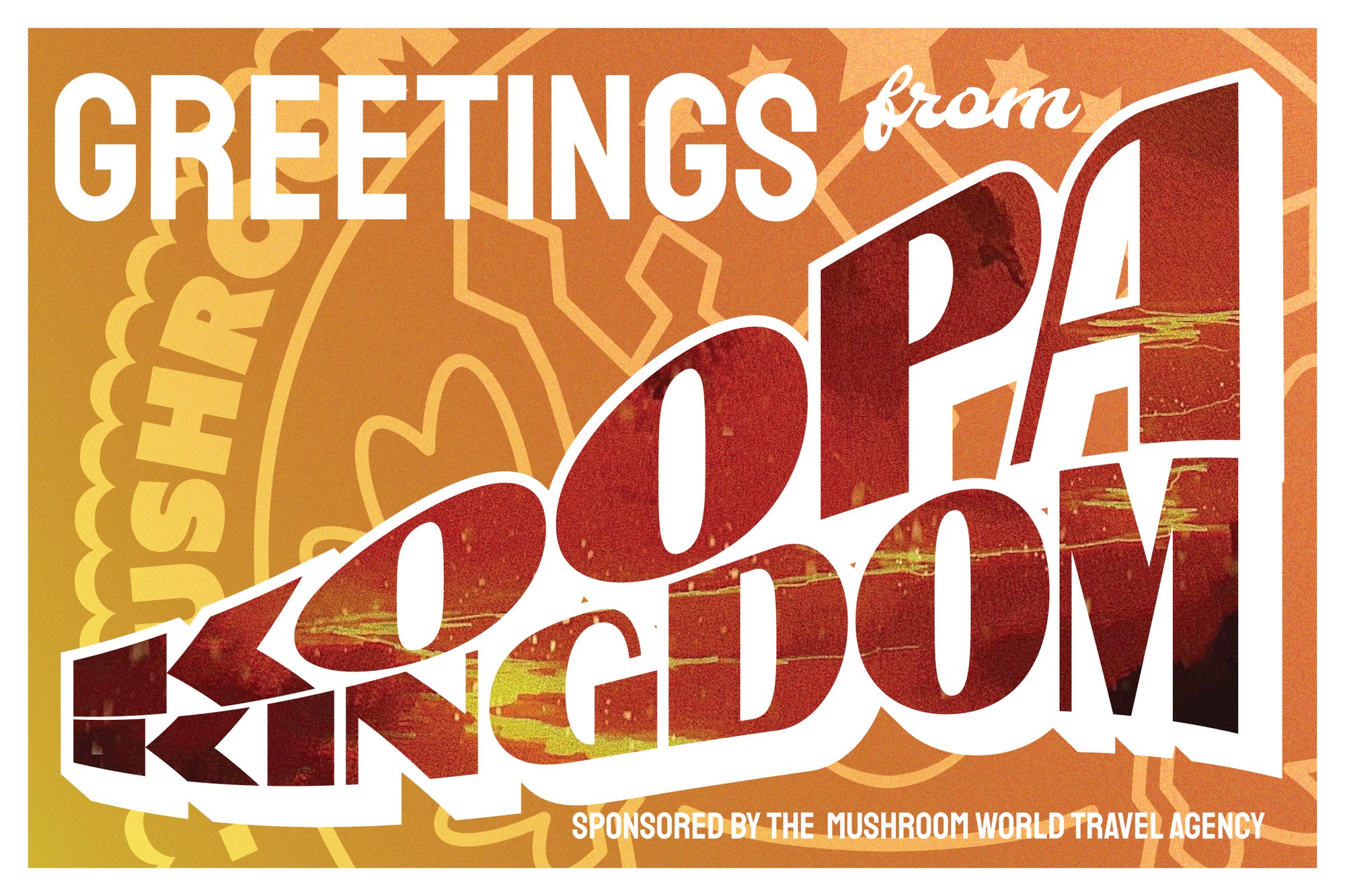 Koopa Kingdom postcard