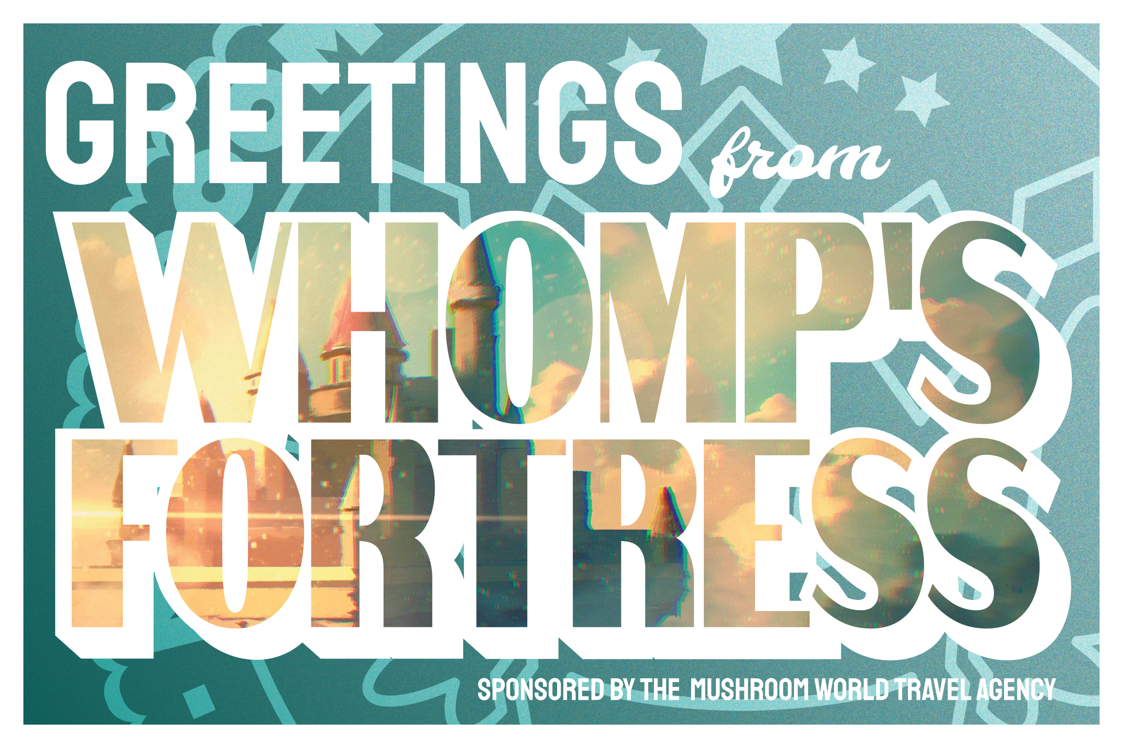 Whomp's Fortress postcard