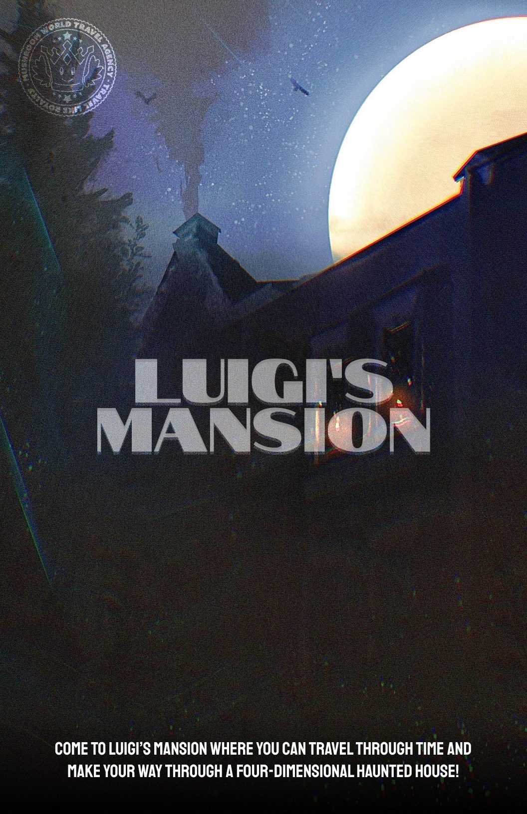 Luigi's Mansion travel poster