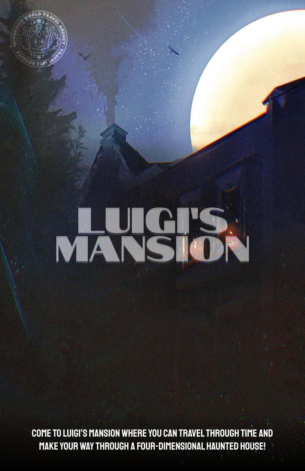 Luigi's Mansion travel poster