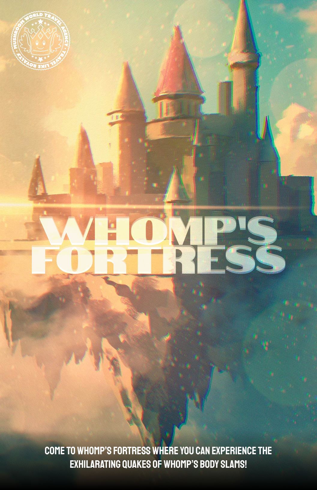 Whomp's Fortress travel poster